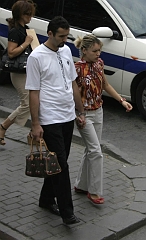 Istanbul Guy Holding Girlfriends Handbag